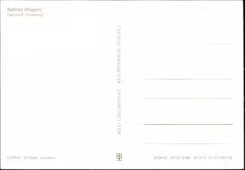 Ak Fährschiff Trelleborg auf Fahrt, Steuerbord