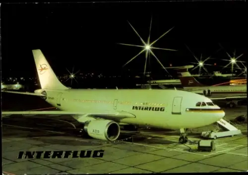 Ak Passagierflugzeug Interflug, Airbus A310, Flughafen