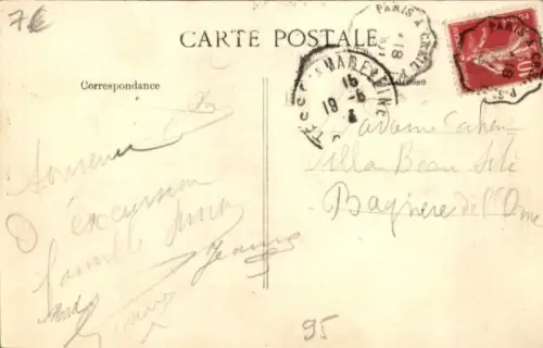 Ak Isle Adam Val d'Oise, Strand