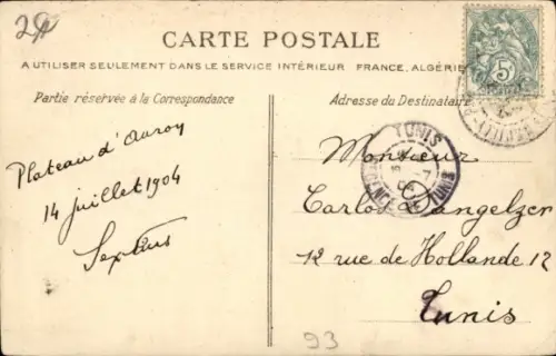 Ak Seine Saint Denis, Plateau d'Avron, Monument 1870-1871