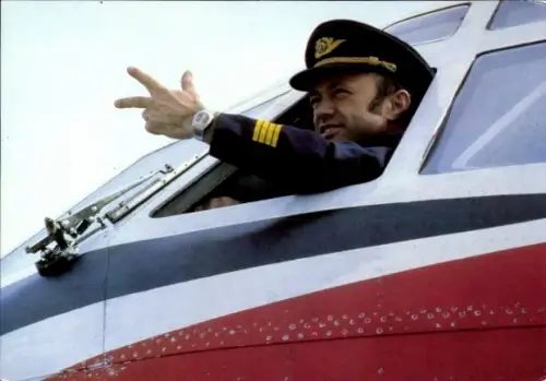 Ak Deutsches Passagierflugzeug, Interflug, Startklar, Pilot