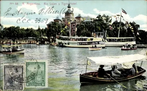 Ak Argentinien, Rio Lujan y Tigre Hotel