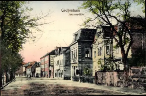 Ak Großenhain Sachsen, Johannes-Allee