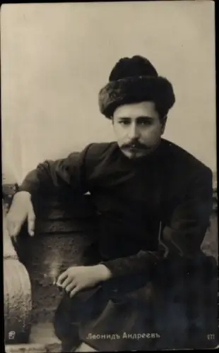 Ak Schriftsteller Leonid Nikolajewitsch Andrejew, Porträt