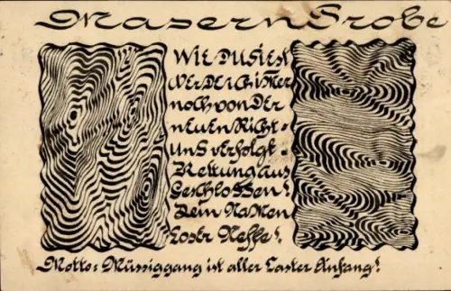 Handgemalt Ganzsachen Ak Masern-Probe, Müssiggang ist aller Laster Anfang