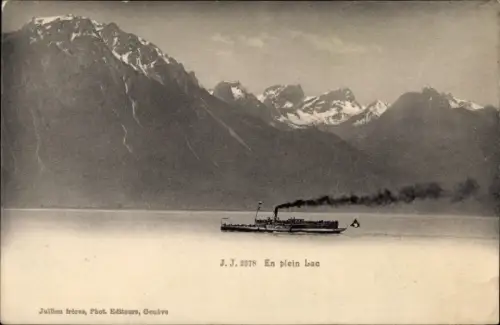 Ak Kanton Waadt Schweiz, Genfersee, Dampfer "France" 