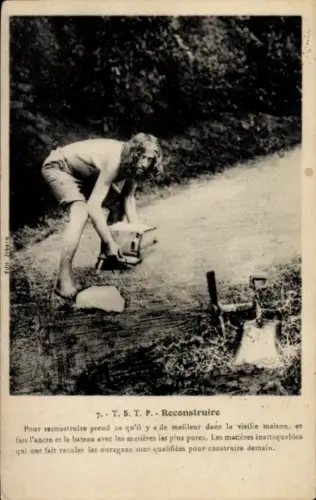 Ak Jean Labat, Naturmensch, Soleil, Terre, Santé, Travail, Paix T. S. T. P.