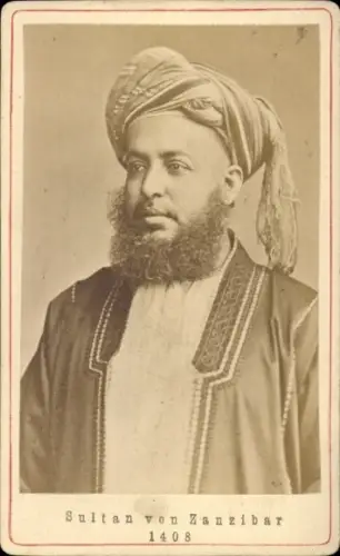 CdV Sultan von Zanzibar, Barghasch ibn Said, Portrait
