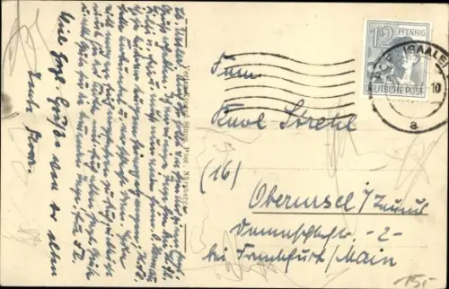 Ak Schwarzenbach am Wald Oberfranken, Rodachtal, Schwarzenstein, Marktplatz, Totalansicht