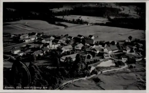 Ak Altenau Saulgrub in Oberbayern, Fliegeraufnahme