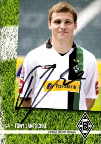 Autogrammkarte Fußballer Tony Jantschke, Borussia Mönchengladbach, Autogramm