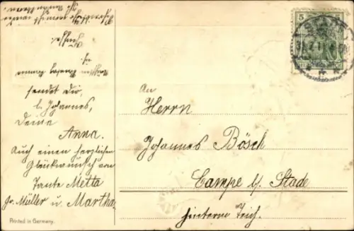 Präge Ak Glückwunsch Geburtstag, Blumen, Junge mit Karre