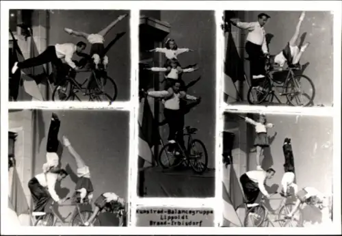 Foto Ak Brand Erbisdorf Sachsen, Kunstrad Balancegruppe