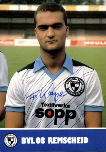 Autogrammkarte Fußballer Frank Kayser, FC Remscheid, Autogramm