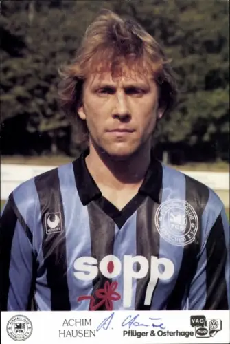 Autogrammkarte Fußballer Achim Hausen, FC Remscheid, Autogramm
