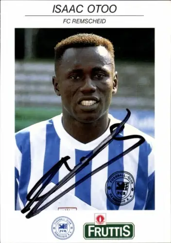 Autogrammkarte Fußballer Isaac Otoo, FC Remscheid, Autogramm