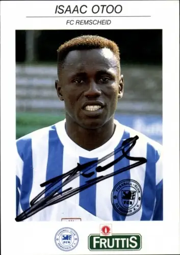 Autogrammkarte Fußballer Isaac Otoo, FC Remscheid, Autogramm