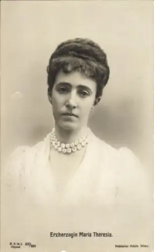 Ak Erzherzogin Maria Theresia, Portrait