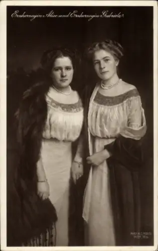 Ak Erzherzogin Alice, Erzherzogin Gabriele, Portrait