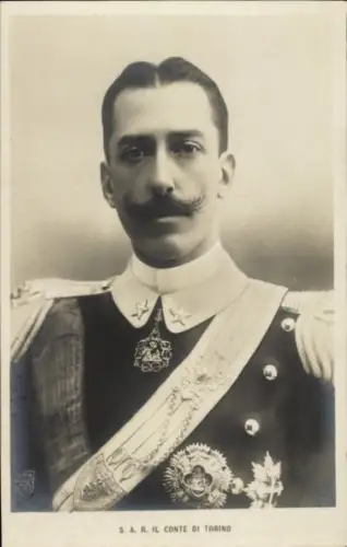 Ak Il Conte di Torino, Vittorio Emanuele di Savoia-Aosta, Portrait, Adel Italien