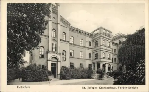 Ak Potsdam, St. Josephs-Krankenhaus, Vorderansicht