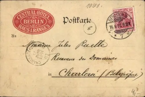 Litho Berlin Mitte, Alexanderplatz, Zentralhotel