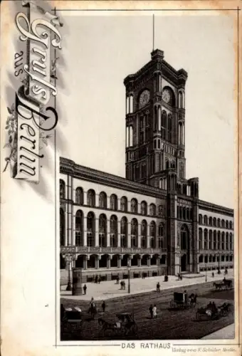 Ak Berlin Mitte, Alexanderplatz, Rathaus