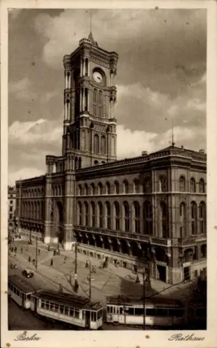 Ak Berlin Mitte, Alexanderplatz, Rathaus