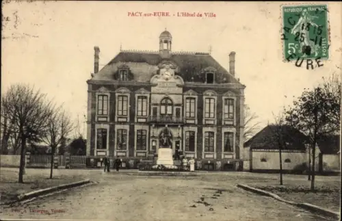 Ak Pacy sur Eure Eure, Rathaus