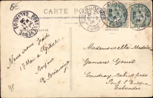 Ak Pont Audemer Eure, Justizpalast