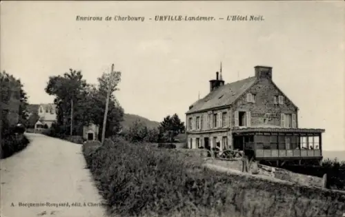 Ak Urville Landemer Manche, L'Hotel Noel
