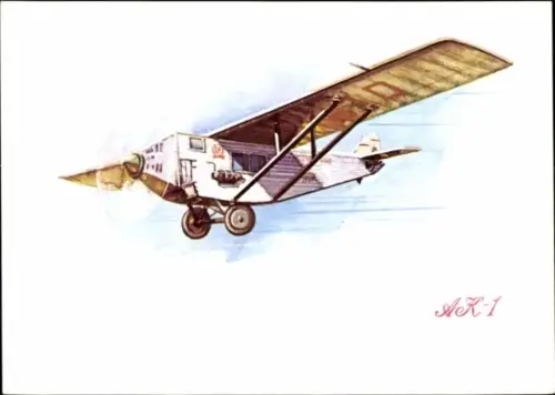 Ak Verkehrsflugzeug Alexandrow-Kalinin AK-1