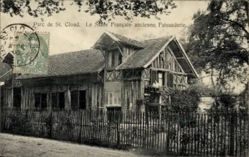 CPA Saint-Cloud Hauts-de-Seine, Parc, Le Stade Francais ancienne Faisanderie