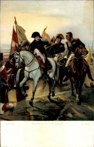 Künstler Ak Vernet, H., Napoleon I., Schlacht bei Friedland