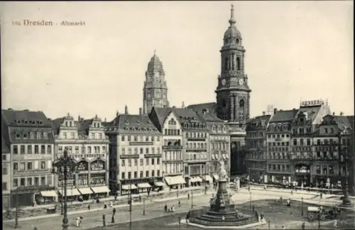 Ak Dresden Altstadt, Altmarkt