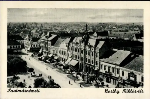 Ak Satu Mare Szatmárnémeti Rumänien, Horthy Miklós-tér
