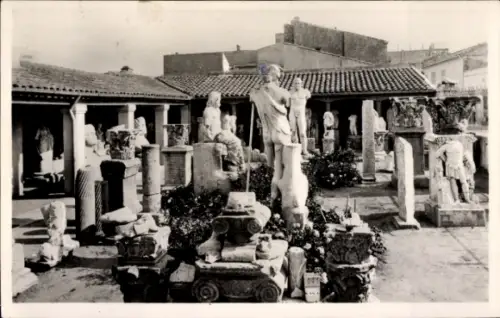 CPA Cherchell Algérie, La cour du Musée