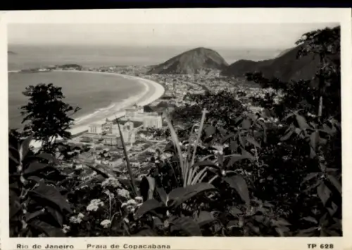 Ak Rio de Janeiro Brasilien, Praia de Copacabana