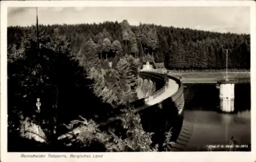 Ak Remscheid im Bergischen Land, Remscheider Talsperre