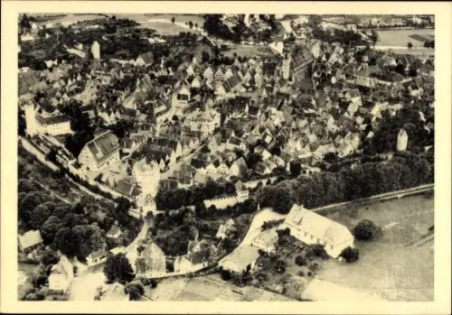 Ak Dinkelsbühl in Mittelfranken, Luftbildaufnahme