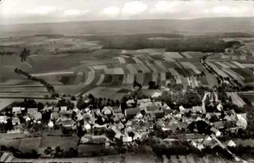 Ak Hausen am Bach Rot am See in Württemberg, Fliegeraufnahme