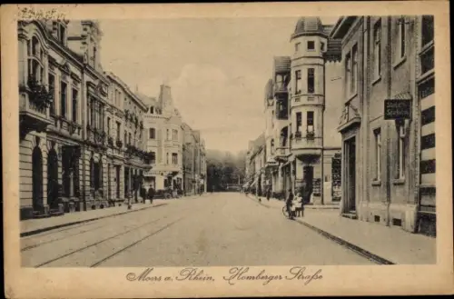 Ak Moers am Niederrhein, Homberger Straße