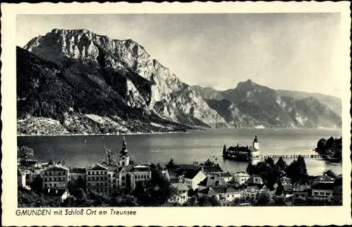 Ak Orth Gmunden Oberösterreich, Schloss Ort am Traunsee