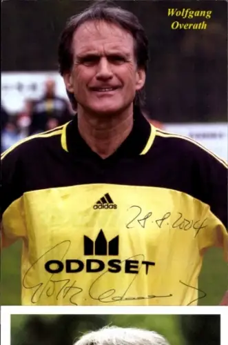 Autogrammkarte Fußballer Wolfgang Overath, 1. FC Köln, Autogramm