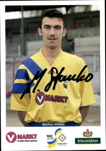 Autogrammkarte Fußballer Markus Stanko, Eintracht Braunschweig, Autogramm