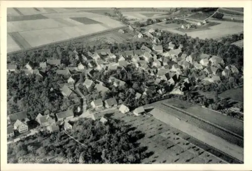Ak Großaltdorf Vellberg in Württemberg, Fliegeraufnahme