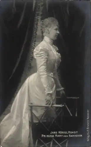 Ak Prinzessin Mary von Hannover, Portrait im Profil