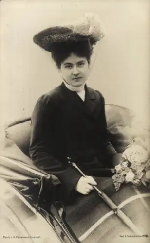 Ak Caroline Reuß zu Greiz, Großherzogin Karoline von Sachsen-Weimar-Eisenach, Portrait