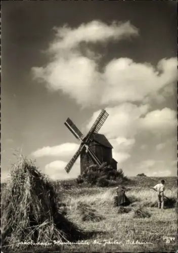 Ak Jakubowice Jakobsdorf Jacobsdorf Kreis Falkenberg Oberschlesien, Windmühle