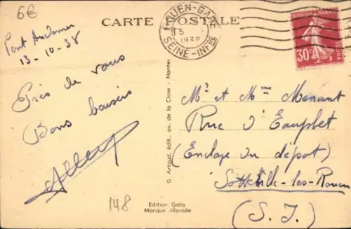 CPA Pont Audemer Eure, Le Barrage